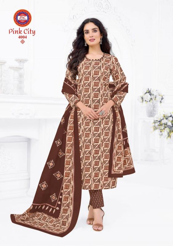 Jsc pink city vol 1 cotton dress material wholesale